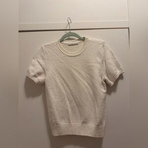 Abercrombie & Fitch Cream Short Sleeve Tee